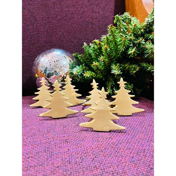 Christmas Tree Brass metal Napkin holder /Ring - Picture 5 of 7